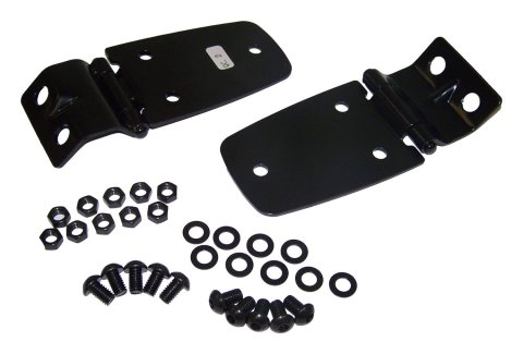 RT Off-Road Hood Hinges for 1997-2006 WRANGLER - RT26045 Hinges, Steel, Black, Jeep, Pair