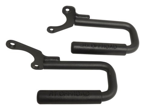 RT Off-Road Door Grab Handles RT27062 Handle Set, Black Powder Coated Steel Front Handle Set for 1987-1995 Jeep YJ Wrangler