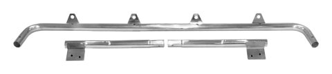RT Off-Road Windshield Light Mounting Brackets for 1997-2006 WRANGLER - RT28014 Bar, Hinge Location, 4 Lights Capacity, Stainless Steel, Polished, Jeep, Each