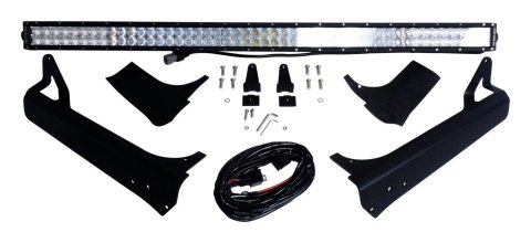 RT Off-Road Light Bars, Pods and Fog Lights RT28095 LED Bar & Bracket Kit, 50" LED Bar Windshield Bracket Kit for 1997-2006 Jeep TJ Wrangler