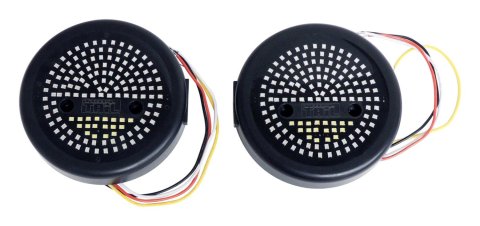 RT Off-Road Trail Tail LED Taillights RT28099 Light, LED, 5.000 in. Diameter, 1.000 in. Deep, 140 LED's, Waterproof, Stainless Steel Hardware Included, Jeep, Each