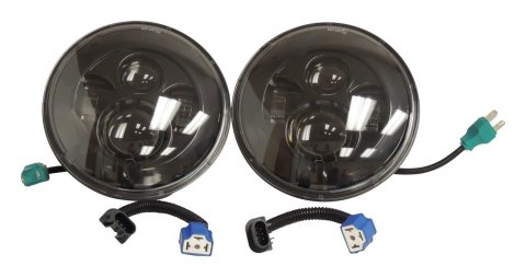 RT Off-Road LED Headlight Conversion Kits RT28104 Headlights, LED, Sealed Beam Conversion, Without Halo, Round, 7.00 in. Diameter, Jeep, Pair