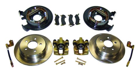 RT Off-Road Disc Brake Conversion Kits RT31007 Brakes, Conversion, Rear, Solid Surface Rotors, 1-piston Calipers, Parking Brake, Jeep, Kit