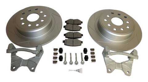 RT Off-Road Performance Brake Kits for 2007-2018 WRANGLER, 2018 WRANGLER JK - RT31057 Disc Brakes, HD Performance, Big Brake, Rear, Solid Surface Rotors, Caliper Brackets, Jeep, JK, Kit