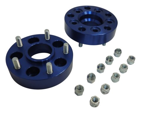 RT Off-Road Wheel Adapters RT32001 Adapters, 1.500 in. Thickness, Aluminum, Blue Anodized, 5 x 4 1/2 in. Hub to 5 x 5 in. Wheel, Pair