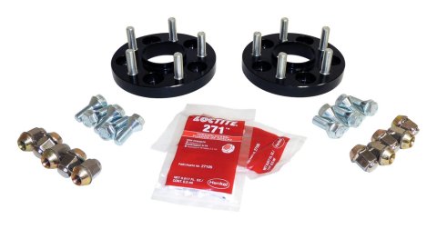RT Off-Road 0.75 inch Wheel Spacers RT32016 Spacers, 0.750 in. Thickness, Aluminum, Black Anodized, Jeep, Pair