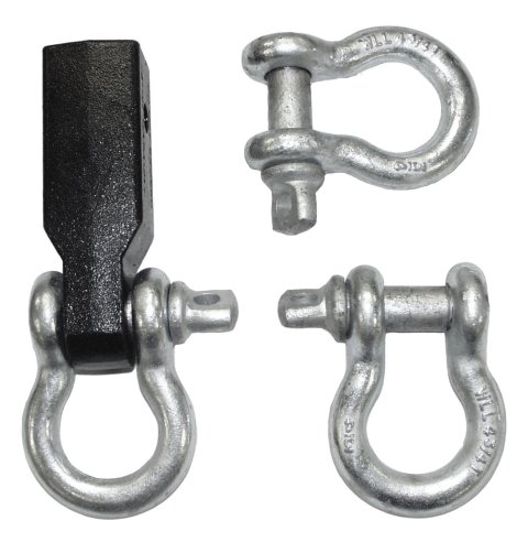 RT Off-Road Vehicle Recovery Kits RT33011 Receiver Mount, Recovery, 3 Bow Shackle, 2 in. Size, Each