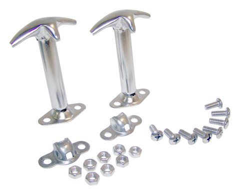 RT Off-Road Hood Catches RT34011 Latches, Stainless Steel, Natural, Jeep, Pair