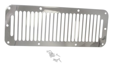 RT Off-Road Hood Vent Covers RT34014 Cover, Screw-on, Stainless Steel, Polished, Jeep, Each