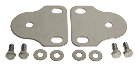 RT Off-Road Interior Windshield Mounting Brackets RT34016 Brackets, Interior, Stainless Steel, Polished, Jeep, Pair