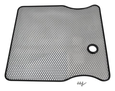 RT Off-Road Bug Screens RT34021 Grille Insert, Screen, Main Grille Position, Overlay Style, Stainless Steel, Natural, Jeep, Each