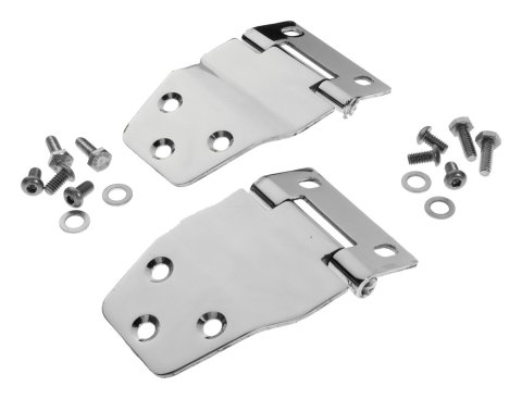 RT Off-Road Liftgate Hinges for 1976-1986 CJ7 - RT34032 Hinges, Stainless Steel, Polished, Jeep, Pair