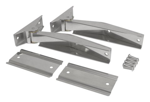 RT Off-Road Tailgate Hinges for 1997-2006 WRANGLER - RT34065 Hinges, Stainless Steel, Polished, Jeep, Pair