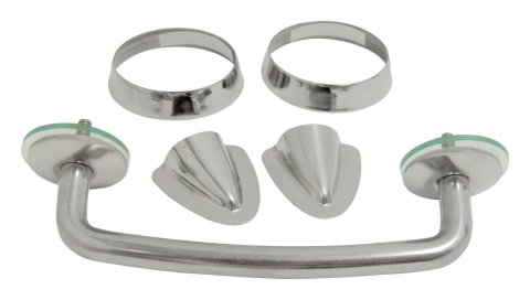 RT Off-Road Windshield Tie-Down Kits for 1998-2006 WRANGLER - RT34068 Tie-Downs, Stainless Steel, Polished, Jeep, Kit