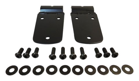 RT Off-Road Hood Hinges for 1997-2006 WRANGLER - RT34091 Hinges, Stainless Steel, Black Powdercoated, Jeep, Kit