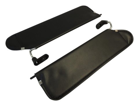 RT Off-Road Interior Sunvisors RT52001 Sunvisors, Interior, Cloth, Black, Jeep, Pair