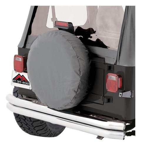 RT Off-Road Tire Covers TC272909 Cover, Spare Cover Style, Wraparound, Vinyl, Gray, 27 in. To 29 in. Diameter, Each