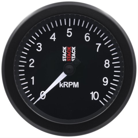 Stack Gauges ST100-010 TACHOMETER, SPORT, 88MM, BLACK, 0-10K RPM