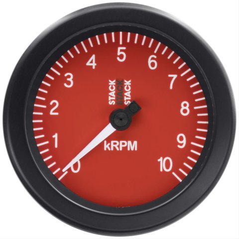 Stack Gauges ST100-010R TACHOMETER, SPORT, 88MM, RED, 0-10K RPM