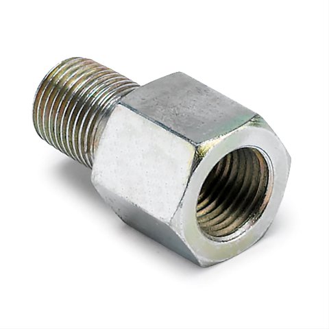 Stack Adapter Fittings ST154016 Fitting, Pressure Gauge Adapter, Straight, Steel, Natural, 1/8 in. NPT Female, 1/8 in. BSP Male, Each