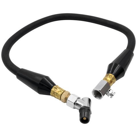 Stack Gauges Air Compressor Hoses ST262166 AIR HOSE ASSEMBLY, TIRE PRESS, 60CM, INCL STRAIN RELIEF, BLEED & BULLET FOOT AIR CHUCK
