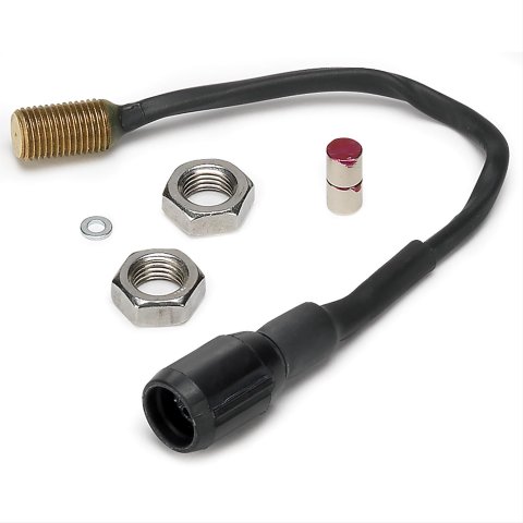 Stack Gauges Data Acquisition Components ST269510 RPM Sensor, Magnetic, 3/8"-24 x1.5, Incl. 2 magnets