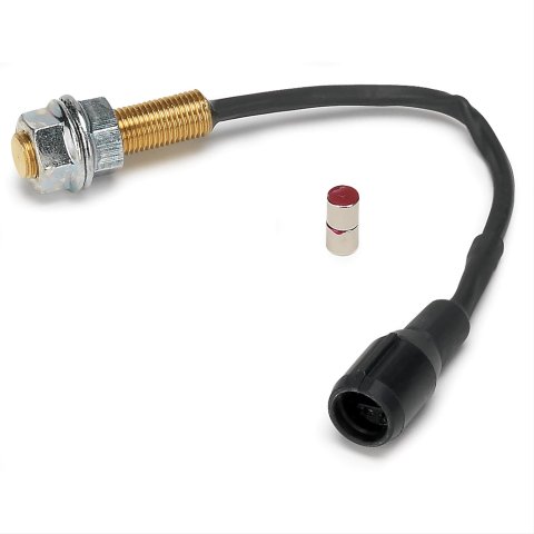 Stack Gauges Data Acquisition Components ST269515 Wheel Speed Sensor, Magnetic, 3/8"-24 x1.5, Incl. 2 magnets