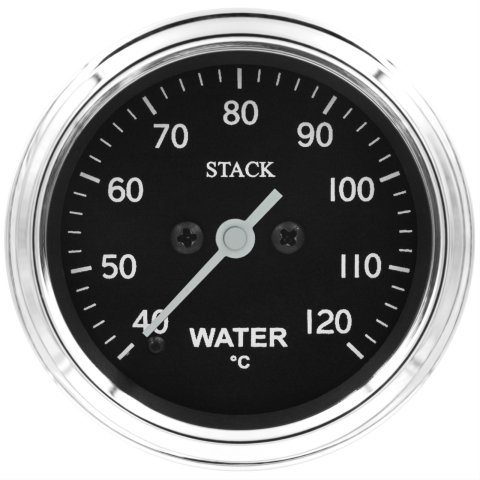 Stack Gauges ST3307C GAUGE, WATER TEMP, PRO STEPPER MOTOR, 52MM, CLASSIC, 40-120DEGC, 1/8IN NPTF MALE