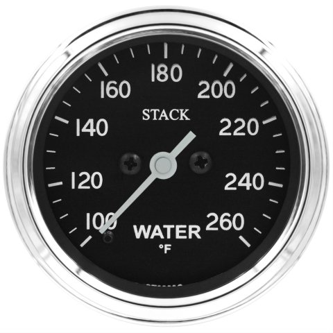 Stack Gauges ST3308C GAUGE, WATER TEMP, PRO STEPPER MOTOR, 52MM, CLASSIC, 100-260DEGF, 1/8IN NPTF MALE