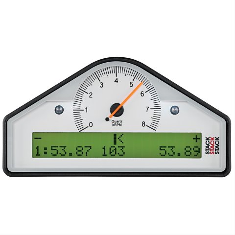 Stack Gauges Gauge Kits and Instrument Clusters ST8130-B-EC STREET DASH, WHT, 0-8K RPM (BAR, DEG. C, KM/H)