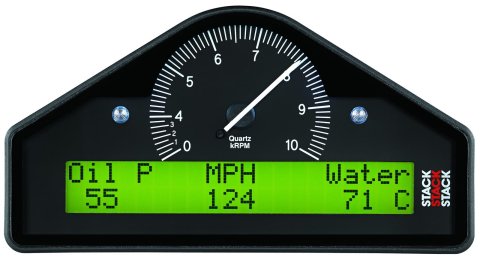 Stack Gauges Gauge Kits and Instrument Clusters ST8916S-A Multi-Function Dash Display Logger (MFD), Blk, 0-8k RPM
