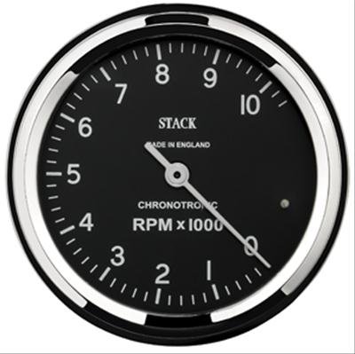 Stack Chronotronic Tachometers ST901096 Tachometer, Chronotronic, 80mm, Blk, 0-10k RPM