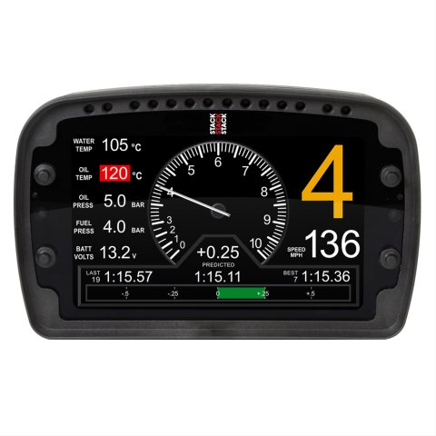 Stack Gauges Data Acquisition ST9918 Pro LCD Motorsport Display Logger, w/ Harness (IP65)