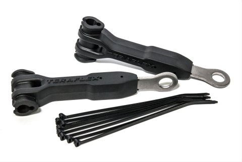 TeraFlex Brake Line Anchors for 2007-2017 WRANGLER, 2018 WRANGLER JK - 1101255 Hose Anchors, Stainless Steel, Rubber, Front, Jeep, JK, JKU, Kit