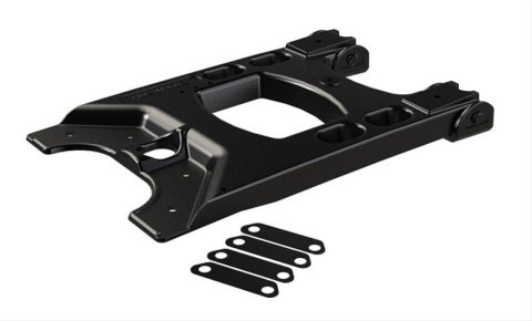 TeraFlex Jeep JK Wrangler HD Hinged Carriers for 2007-2017 WRANGLER, 2018 WRANGLER - 4838100 Spare Tire Carrier, Hinged, Rear of Vehicle Location, Aluminum, Black, 37 in. Max Tire Diameter, Jeep, Each