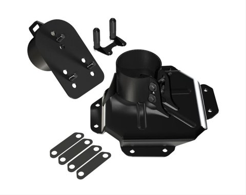 TeraFlex Jeep JK Wrangler HD Hinged Carriers for 2007-2017 WRANGLER, 2018 WRANGLER - 4838130 Spare Tire Carrier, Rear of Vehicle Location, Steel, Black Powdercoated, Jeep, Each