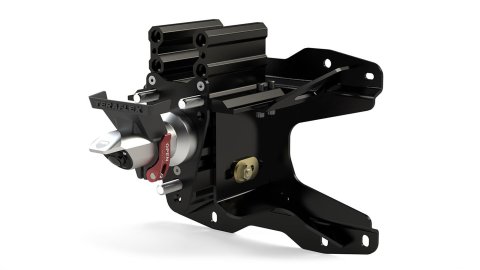 TeraFlex Alpha HD Adjustable Spare Tire Mounts for 2018-2024 WRANGLER - 4838910 Mounting Bracket, Adjustable, Up to 39 in. Tire, Steel, Black Powdercoated, Jeep, JL, JLU, Each
