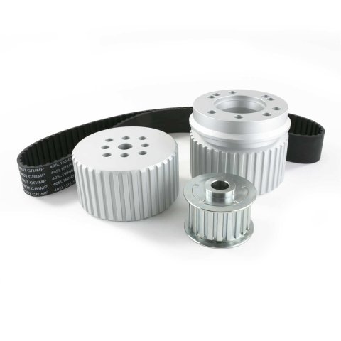 Top Street Performance Gilmer Style Pulley Kits 10091 Kit, Drive, Standard Ratio, Aluminum, Satin, Belt, Chevy, Small Block, Kit