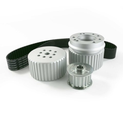 Top Street Performance Gilmer Style Pulley Kits 10092 Kit, Drive, Standard Ratio, Aluminum, Satin, Belt, Chevy, Big Block, Kit