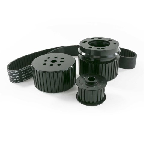 Top Street Performance Gilmer Style Pulley Kits 10092BK Kit, Drive, Standard Ratio, Aluminum, Black, Belt, Chevrolet, Big Block, Kit