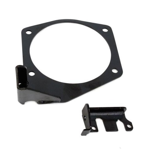 Top Street Performance Velocity Throttle Cable Brackets 81013BK Brackets, 105mm, Steel, Black, with Gaskets and Hardware, Kit