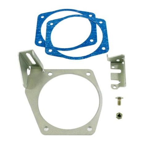 Top Street Performance Throttle Cable Brackets 81013SL LSX THROTTLE CABLE STEEL BRACKET, 105MM, SILVER