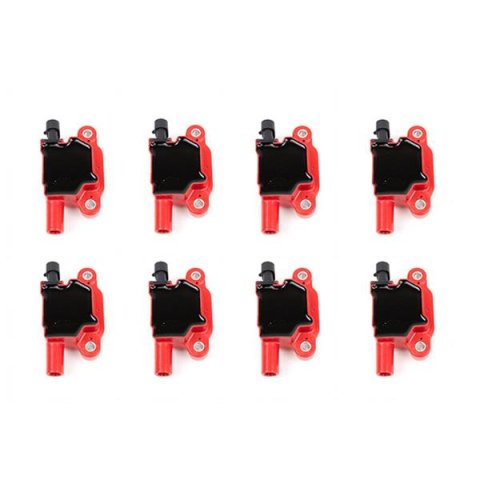Top Street Performance LS High Ignition Coils 81015-8 Coil, Coil Pack, 40,000 Volt, Red, Chevy, LS, Set of 8