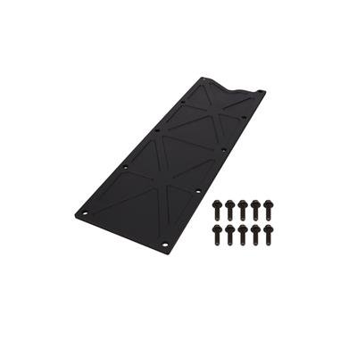 Top Street Performance Trussed-Style Engine Valley Covers 81043BK Cover, Trussed, Billet Aluminum, Black, Hardware Included, Chevy, Each