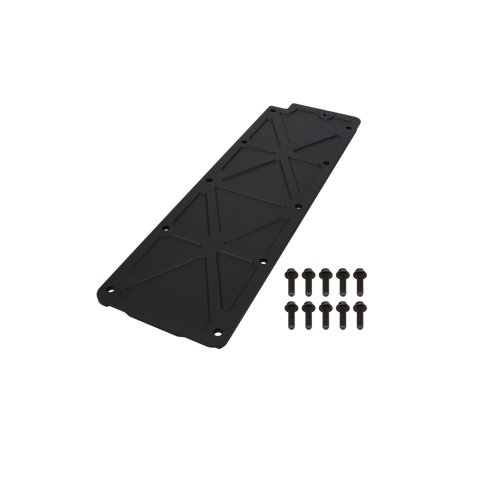 Top Street Performance Trussed-Style Engine Valley Covers 81044BK Cover, Trussed, Billet Aluminum, Black, Hardware Included, Chevy, Each