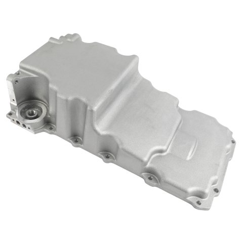 Top Street Performance LS Aluminum Rear Sump Retrofit Oil Pans 81073 Pans, Engine Swap, Low Profile, Aluminum, Natural, 3.620 in. Stroke, 5.5 Quarts, Chevy, LS, 4.8L, 5.3L, 5.7L, .0L, 6.2L, Kit