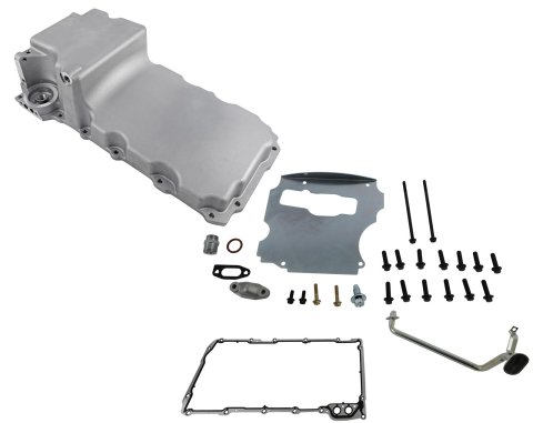 Top Street Performance LS Aluminum Rear Sump Retrofit Oil Pans 81074 Pans, Engine Swap, Low Profile, Aluminum, 4.250 in. Stroke, 5.5 Quarts, Chevy, LS