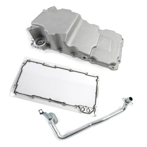Top Street Performance LS Aluminum Rear Sump Retrofit Oil Pans 81075 Pans, Engine Swap, Low Profile, Aluminum, Natural, 4.250 in. Stroke, 5.7 Quarts, Chevy, LS, 4.8L, 5.3L, 5.7L, .0L, 6.2L, Kit