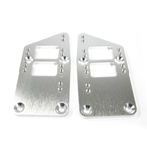 Top Street Performance Motor Mount Adapters 81100BK Mounts, Engine Swap, Plate, Bolt-In, Billet Aluminum, Black, SBC Gen III/IV Conversion, LS. Pair