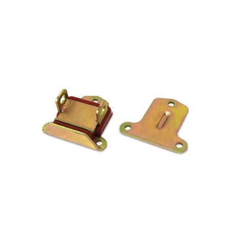Top Street Performance Motor Mounts 81101 Mount, Complete Mount, Bolt-In, Steel Bracket, Zinc Plated, Red Polyurethane Bushing, Chevy, Each